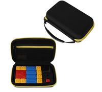 Bolsa protectora de almacenamiento para juguetes educativos GiiKER Huarongdao, estuche organizador compacto con cremalleras dobles y bolsillos de malla, funda de viaje portátil, Amarillo, Bolsa