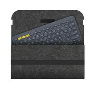 Bolsa protectora de almacenamiento para teclado Logitech K380, funda de viaje de fieltro con diseño de cubierta completa, organizador antigolpes a prueba de polvo para accesorios de teclado