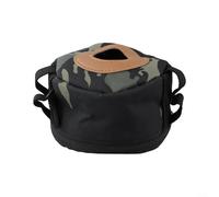 Bolsa protectora de depósito de combustible para acampar al aire libre para tanque de cilindro de gas plano de 230 g, funda protectora de poliéster con resistencia a las caídas y al óxido, color negro