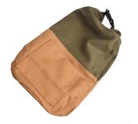 Bolsa protectora de lona para linternas de aceite de queroseno, estuche de almacenamiento de luz de camping retro, bolsa de gran capacidad con bolsillo lateral para equipo de senderismo al aire libre