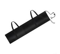 Bolsa protectora impermeable para alfombras de área y cubiertas al aire libre hecha de tela Oxford 420D resistente con cierre de cordón de fácil acceso negro (52 x 240 cm)