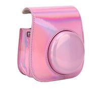 Bolsa Protectora para Cámara, Fijación de Botón Elegante Funda Magnética Colorida para Cámara de Cuero PU para Mini 11 (Rosa)