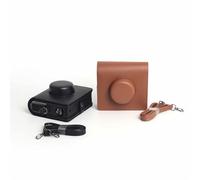 Bolsa protectora para cámara Instax Wide Evo con correa ajustable para el hombro, funda de piel sintética, funda protectora de viaje, antiarañazos, polvo y golpes, bolsa de almacenamiento, Brown,