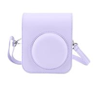 Bolsa Protectora para Cámaras Mini 12, Funda para Cámara de PU con Correa de Hombro Ajustable de 120 Cm, Cámara Pequeña y Accesorios para Cámara Fujifilm Mini 12 (Púrpura)