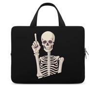 Bolsa protectora para ordenador portátil con estampado gráfico de calavera, Estilo:, 15inch