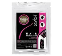 Bolsa Recarga Fibras Capilares Castaño Claro 100g - Microfibras Capilares de Algodón en Polvo 100% Natural para Disimular Calvicie y Alopecia al Instante - Fibra Capilar Hombre y Mujer
