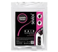 Bolsa Recarga Fibras Capilares Castaño Oscuro 100g - Microfibras Capilares de Algodón en Polvo 100% Natural para Disimular Calvicie y Alopecia al Instante - Fibra Capilar Hombre y Mujer