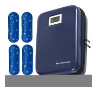 Bolsa refrigeradora, bolsa de refrigerador para medicamentos durante 9-12 horas, estuche fresco para bolígrafo medicinal con pantalla de temperatura, caja de refrigeración para almacenamiento de coche