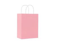 Bolsa Regalo 10/20/30/40/50pcs Colorful Shopping Bags With Handle For Wedding Birthday Party Decoration Kraft Paper Bags(Color10,20pcs)