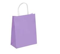 Bolsa Regalo 10/30/50pcs Holiday Party Bag With Handle Jewelry Shopping Bag Christmas Marriage Colored Paper Bag(Purple,30PCS)