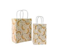 Bolsa Regalo 10pcs Foral Fruit Paper Bag With Handle Multifunction Christams Birthday Party Favor Decoration Packing Bags(Color12,27x21x11cm)