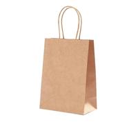 Bolsa Regalo 10Pcs Kraft Bag Paper Bags Reusable Grocery Shopping Bags For Packaging Craft Wedding Business Party Bags(Brown)