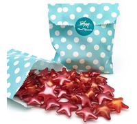 Bolsa regalo 12 Perlas de baño con aroma a Fresa - Con aceite de soja - Hidratante y aromática - Hidrata, suaviza y perfuma la piel - Forma estrella