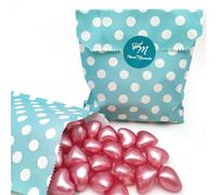 Bolsa regalo 12 Perlas de baño con aroma a Rosas - Con aceite de soja - Hidratante y aromática - Hidrata, suaviza y perfuma la piel - Forma corazón