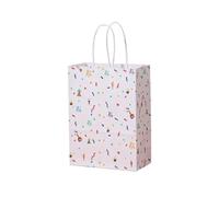 Bolsa Regalo 12pcs Rainbow Kraft Paper Bag With Handle Candy Bags Christmas, Wedding Birthday Candy Bag(Color1)