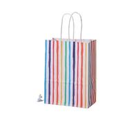 Bolsa Regalo 12pcs Rainbow Kraft Paper Bag With Handle Candy Bags Christmas, Wedding Birthday Candy Bag(Color5)