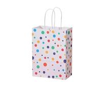 Bolsa Regalo 12pcs Rainbow Kraft Paper Bag With Handle Candy Bags Christmas, Wedding Birthday Candy Bag(Color4)