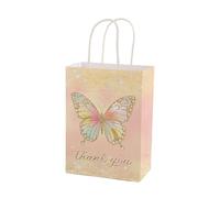 Bolsa Regalo 5/10/20/30pcs Butterfly Party Bags Hand-Held Kraft Paper Bag Wedding Mothers Day Birthday Party Supplies(Color 01,30pcs)