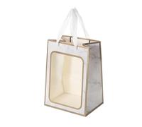 Bolsa Regalo 5/10pcs Bag Paper Packaging Bag With Handle With Clear Window Birthday Supplies Cake Candy Storage Box(Color 4,5PCS_L)
