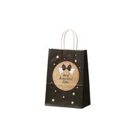 Bolsa Regalo 5pcs Multi Color Bag DIY Color Kraft Paper Bag With Handles Festival Bag Shopping Paper Bags Clothes Packing Bag(Color16)