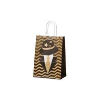 Bolsa Regalo 5pcs Multi Color Bag DIY Color Kraft Paper Bag With Handles Festival Bag Shopping Paper Bags Clothes Packing Bag(Color13)