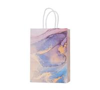 Bolsa Regalo 5Pcs Paper Bag Marble Design Handbag For Birthday Wedding Decoration Packaging Supplies Handbag Diy Crafts(Color5)