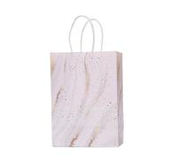 Bolsa Regalo 5Pcs Paper Bag Marble Design Handbag For Birthday Wedding Decoration Packaging Supplies Handbag Diy Crafts(Color4)