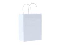 Bolsa Regalo Candy Colorful Bag Blue Pink White Red Yellow With Handle Paper Bag Birthday Wedding Party Decoration(Color1,5pcs)