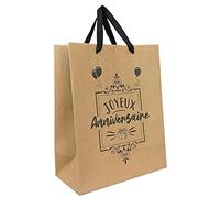 Bolsa regalo feliz cumpleaños kraft mm