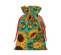 Bolsa resistente con cordón de girasol de 4.7 x 6.9 pulgadas, bolsa de regalo moderna y práctica para necesidades diarias, 1 unidad