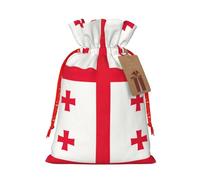 Bolsa resistente con cordón de la bandera de Georgia de 4.7 x 6.9 pulgadas, bolsa de regalo moderna y práctica para necesidades diarias, 1 unidad