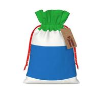Bolsa resistente con cordón de la bandera de Sierra Leona de 4.7 x 6.9 pulgadas, bolsa de regalo moderna y práctica para necesidades diarias, 1 unidad