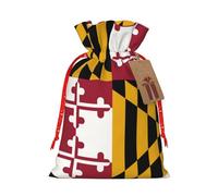 Bolsa resistente con cordón de la bandera del estado de Maryland de 4.7 x 6.9 pulgadas, bolsa de regalo moderna y práctica para necesidades diarias, 1 unidad