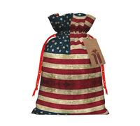 Bolsa resistente con cordón de la bandera estadounidense de 4.7 x 6.9 pulgadas, bolsa de regalo moderna y práctica para necesidades diarias, 1 unidad