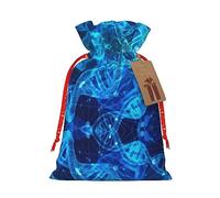 Bolsa resistente con cordón para fotos, ideal para regalos, viajes y uso diario con etiquetas de regalo de papel kraft