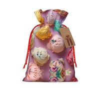 Bolsa resistente con cordón para helados de muchos colores, 4.7 x 6.9 pulgadas, bolsa de regalo moderna y práctica para necesidades diarias, 1 unidad