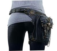 Bolsa Retro Crossbody Vintage Steampunk Bolsa de Cintura de Pierna de Motocicleta Bolsa de Hombro para Las Mujeres Steampunk Bolsa de Cintura
