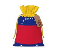 Bolsa reutilizable con cordón con estampado de bandera de Venezuela, perfecta para cumpleaños, aniversarios y fiestas
