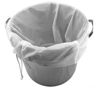 Bolsa reutilizable con cordón para preparación casera, se adapta a hervidores de hasta 17 pulgadas, para recetas grandes