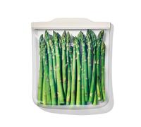 Bolsa reutilizable de silicona OXO Good Grips - Bolsa de medio galón (1,8 L) - Avena