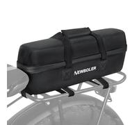 Bolsa rígida de 10L para batería de e-bike impermeable a prueba de golpes con compartimentos bolsa de almacenamiento para portaequipajes trasero con correas compatible con Bosch Shimano Bafang,A