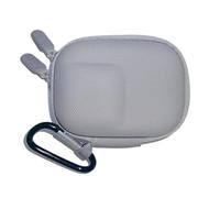 Bolsa rígida Mini de Almacenamiento para dji Osmo Action 5 Pro/4/3 y GoPro Hero 13/12/11/10/9, Funda de Viaje de PU Anti-Impactos, con mosquetón, Ideal para cámaras Deportivas (Gris)