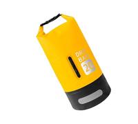 Bolsa seca de 20 litros con correa ajustable para el hombro, bolsa impermeable para natación, rafting, buceo, Amarillo, Talla única