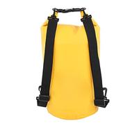 Bolsa seca de 20L, tela de malla de PVC impermeable, extraíble, plegable, ligera, amarilla para canotaje, natación, kayak