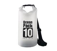 Bolsa seca de PVC transparente, compacta, plegable, bolsas de almacenamiento para kayak, pesca, rafting, aventuras al aire libre, bolsa seca resistente al agua para kayak, barco, 10 litros, Mass