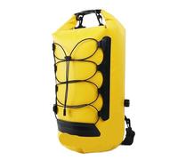 Bolsa Seca Impermeable Bolsa Impermeable For Montar En Bicicleta Al Aire Libre, Trasera De Viaje For Motocicleta, Mochila Aislada Con Separación Seco Y Húmedo, Almacenamiento For Rafting Playa(Yellow)