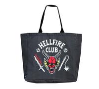 Bolsa shopping Stranger Things XL reutilizable para compra diaria - Bolsa shopping XL Stranger Things de tela resistente y ligera
