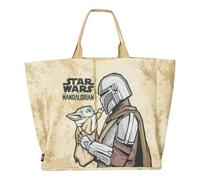 Bolsa Shopping The Mandalorian XL Ligera y Práctica - Bolsa de Tela Para Compras con Diseño de The Mandalorian, Reutilizable y Cómoda de Llevar