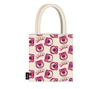 CERDÁ LIFE'S LITTLE MOMENTS Bolsa Shopping de Toy Story - Color Fucsia - 36x39x0.4cm - 2 Asas - Fabricada con Poliéster y Algodón - Estampado de Lotso - Producto Original
