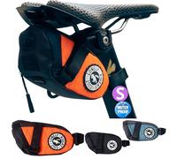 Bolsa Sillín Bicicleta Pequeña Impermeable 0.6L Radtail Go Ultraligera 86g Compacta Cremallera Resistente Velcro Seguridad Mosquetón Integrado Bolsillo Interno Soporte Luz Trasera MTB Carretera E-Bike